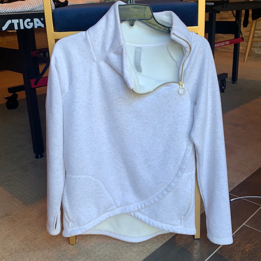 Athleta cozy karma pullover. XXS oatmeal heather